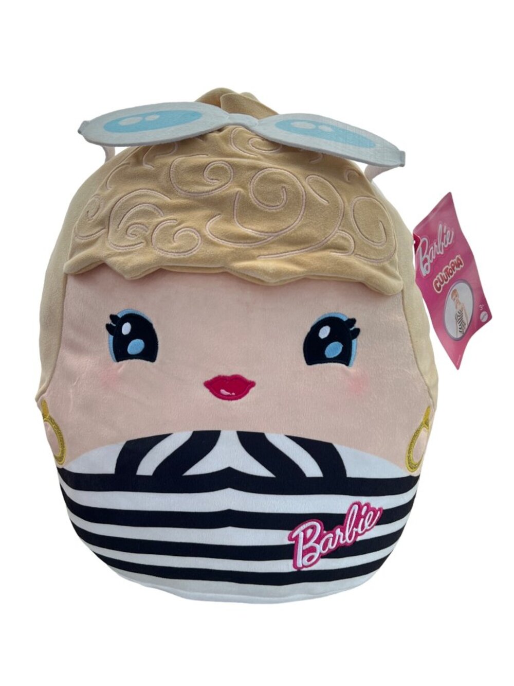 Barbie Cuutopia Plush Doll 12" Striped Bathing Suit Doll Squishable Ages 3+ NEW